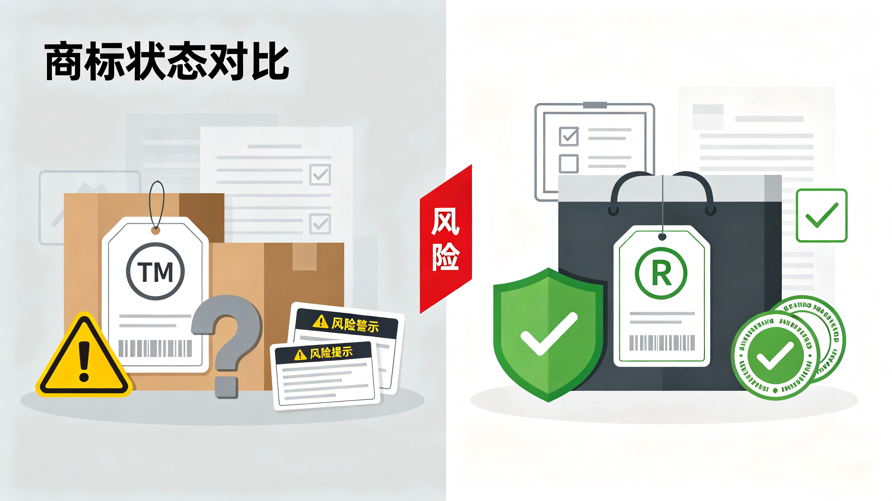 商标拿到受理通知后用TM标有风险么？