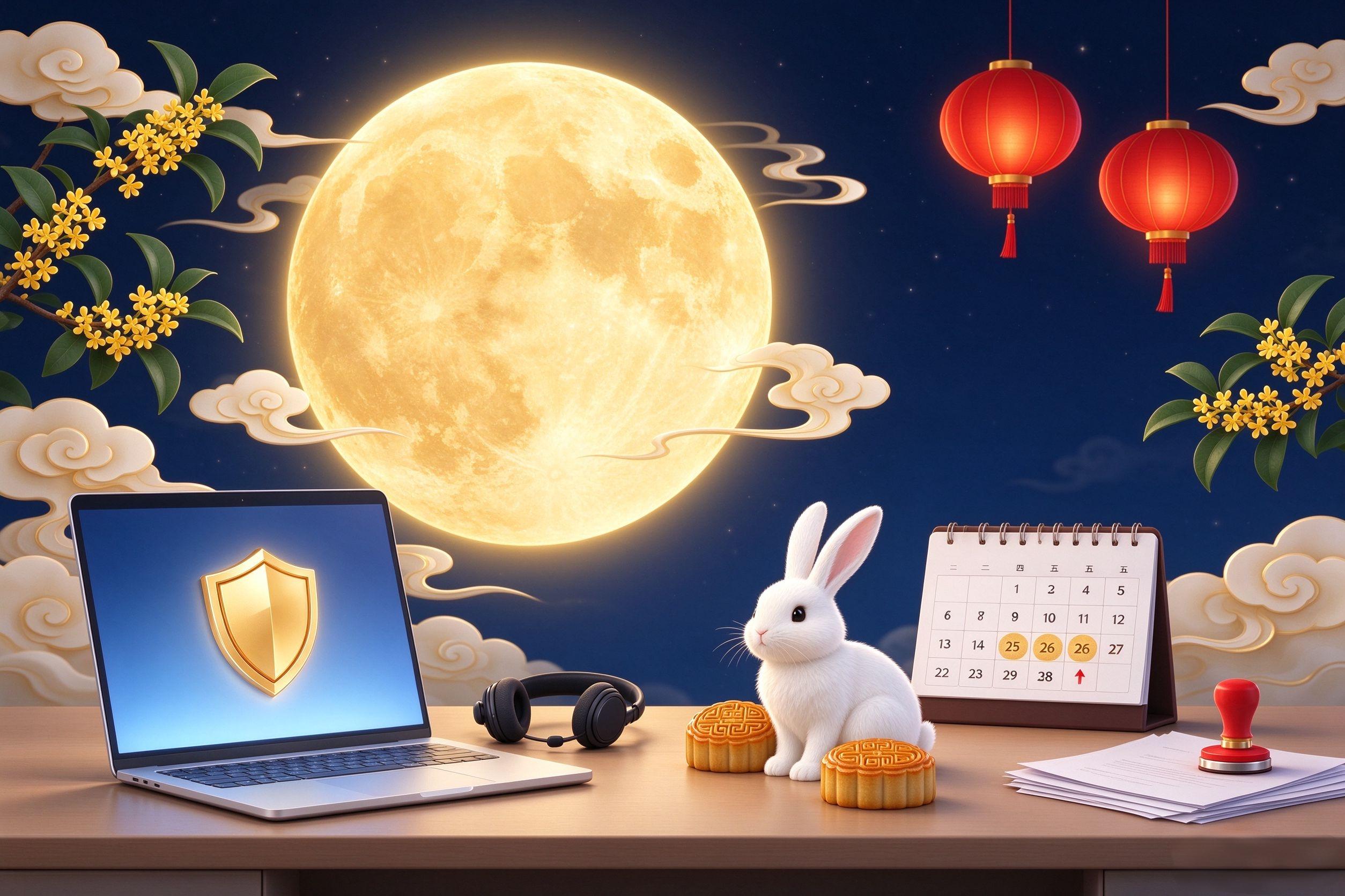 快商标中秋节放假通知